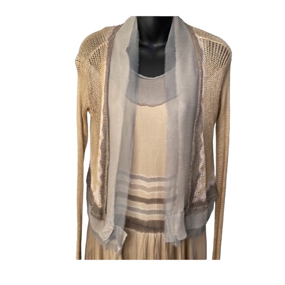 VIVIANA UCHITEL 3PC dress, slip,sweater, S, EUC - Picture 4 of 14